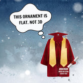 Suseaz Personalized Graduation Christmas Ornament 2025, Custom Class of 2025 Christmas Ornament Tree Decor, Graduation Gift Gifts for Graduate, Him, Her, Friends, Graduation Gown Hat Ornament (ON185)